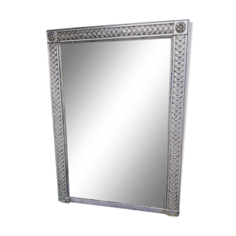 Miroir argenté de style Louis XVI