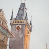 Photo Prague, Old Town Square, gold leaf. 1970-1980