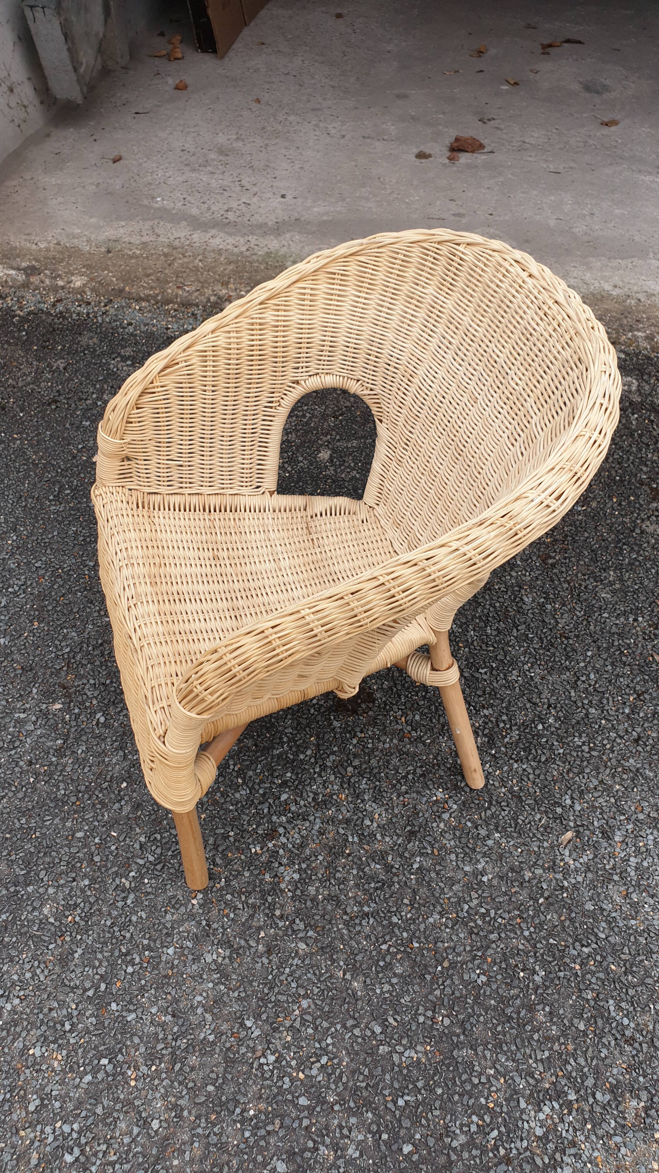 Chaise  osier  enfant