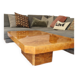 Elm burl coffee table, 1970