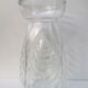 Bulb vase, hyacinth, pressed glass, molded