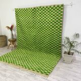 Tapis berbère vert en laine fait main 300 X 200 CM