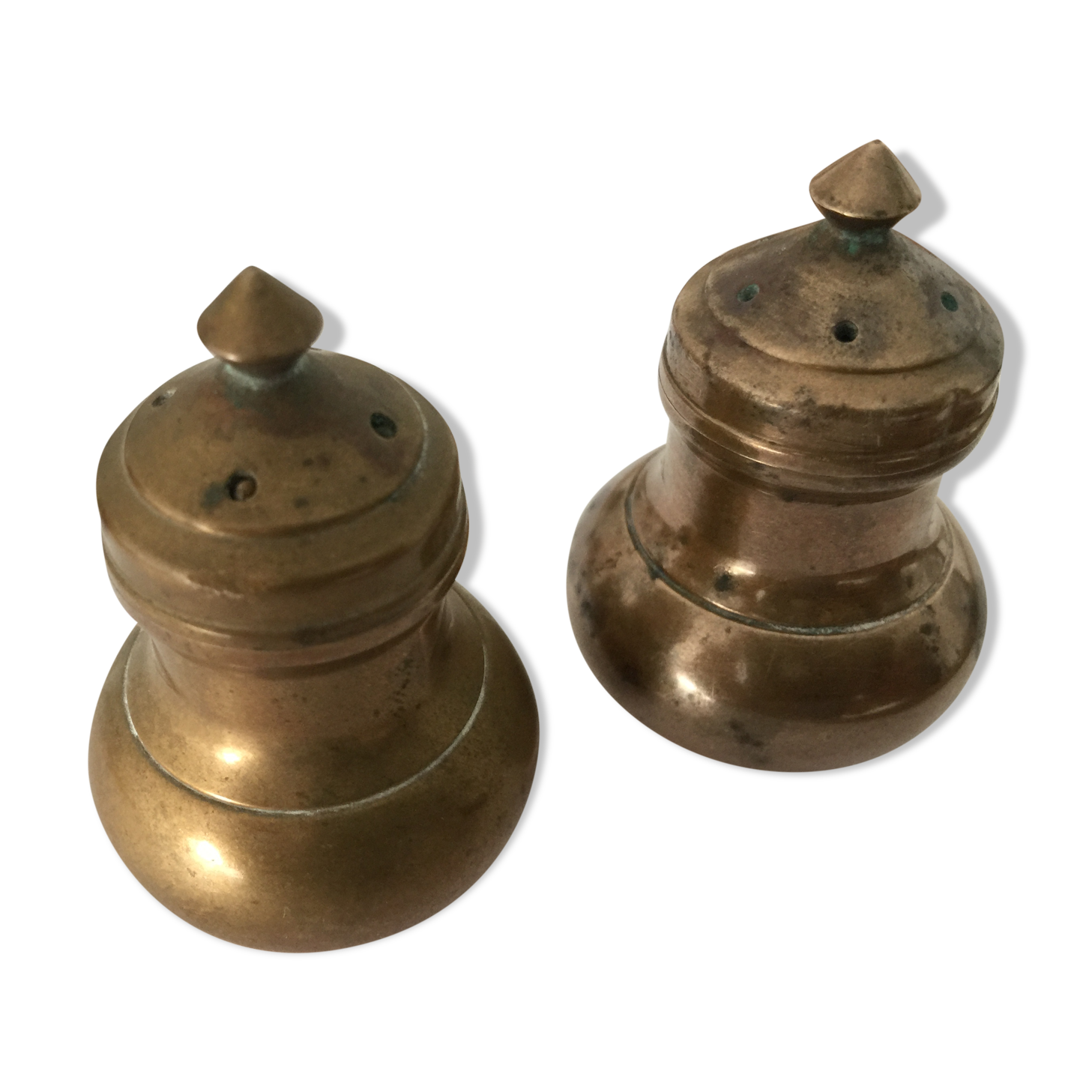 Brass salt and pepper