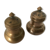 Brass salt and pepper