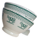 Duo of “daisy” cow decor bowls by Geneviève Lethu, 1996