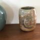 Glazed sandstone vase