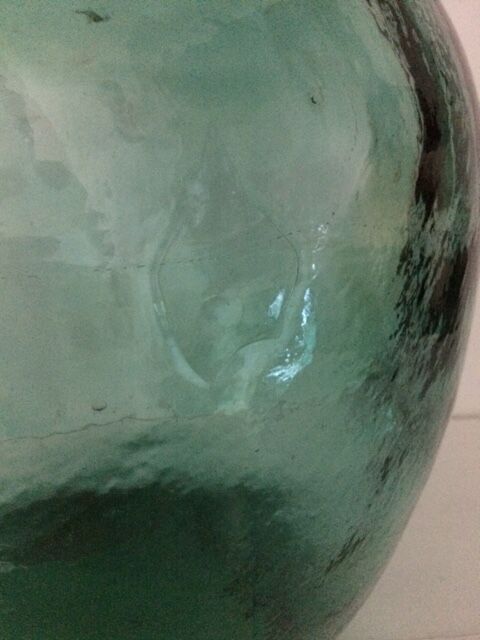 A very nice blue green about 15 l demijohn