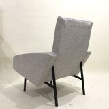 Reupholstered modernist armchair