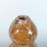 Small vintage one if a kind ceramic vase sphere decor