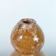 Unique vintage ceramic vase in the shape of a decorative sphere.