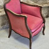 Pair of Louis XV style bergere chairs
