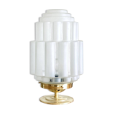 Lampe d'appoint globe skyscraper ancien pied laiton décoration vintage chambre art déco