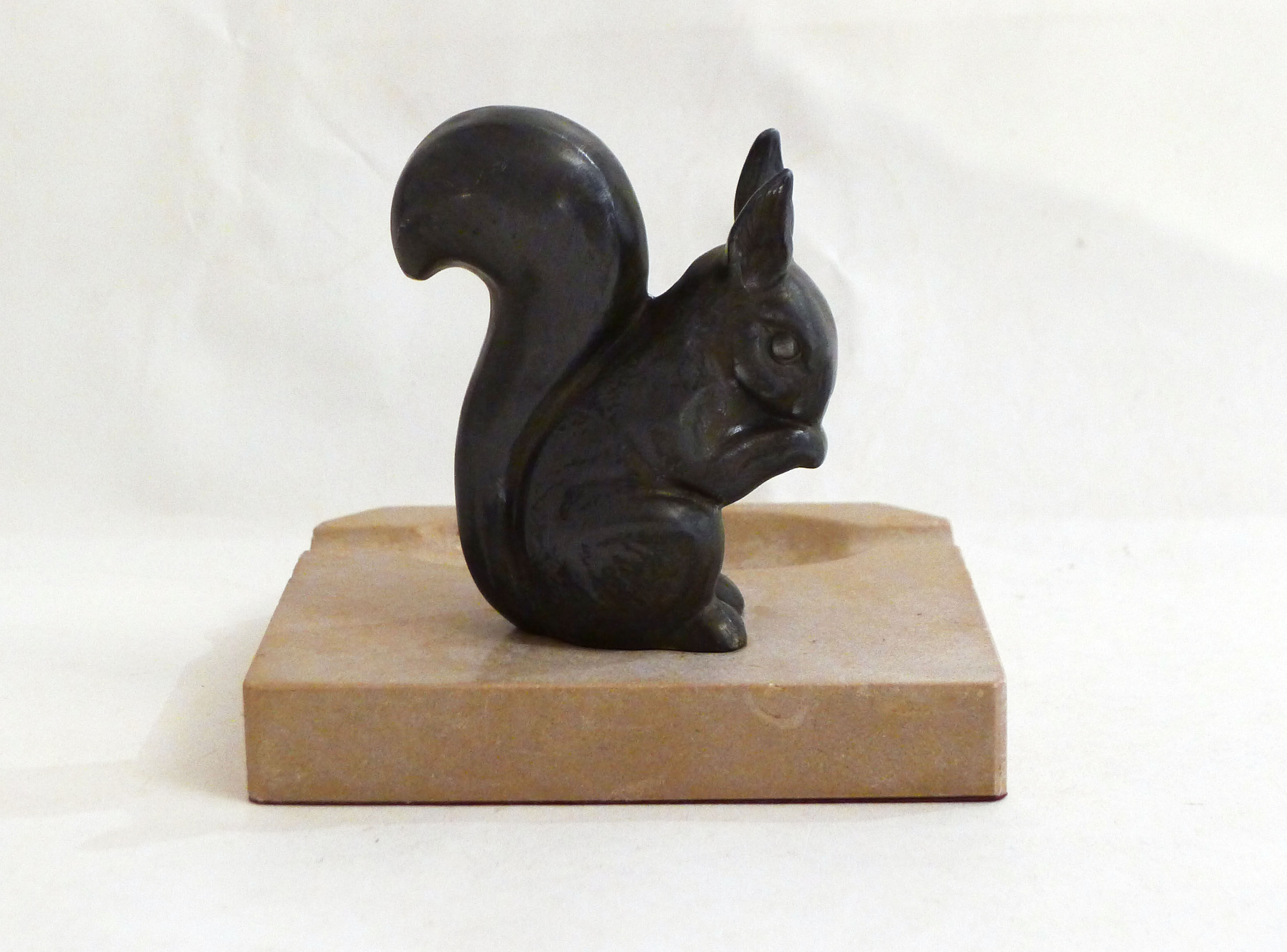 Art deco squirrel ashtray