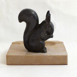 Art deco squirrel ashtray