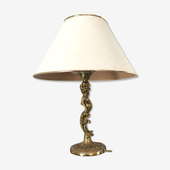 Lampe de table ou de chevet en laiton