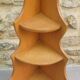 Etagère d'angle à poser en bois massif