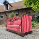 Sofa bench called apple tree in mahogany from the empire period, 19th century