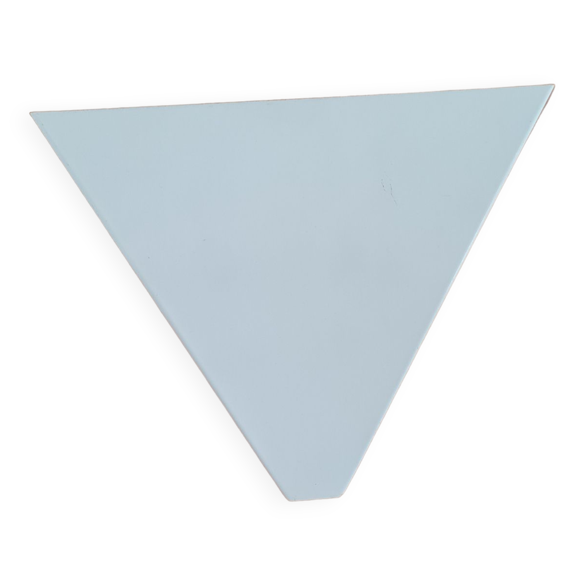 Pair of triangular lacquered metal sconces