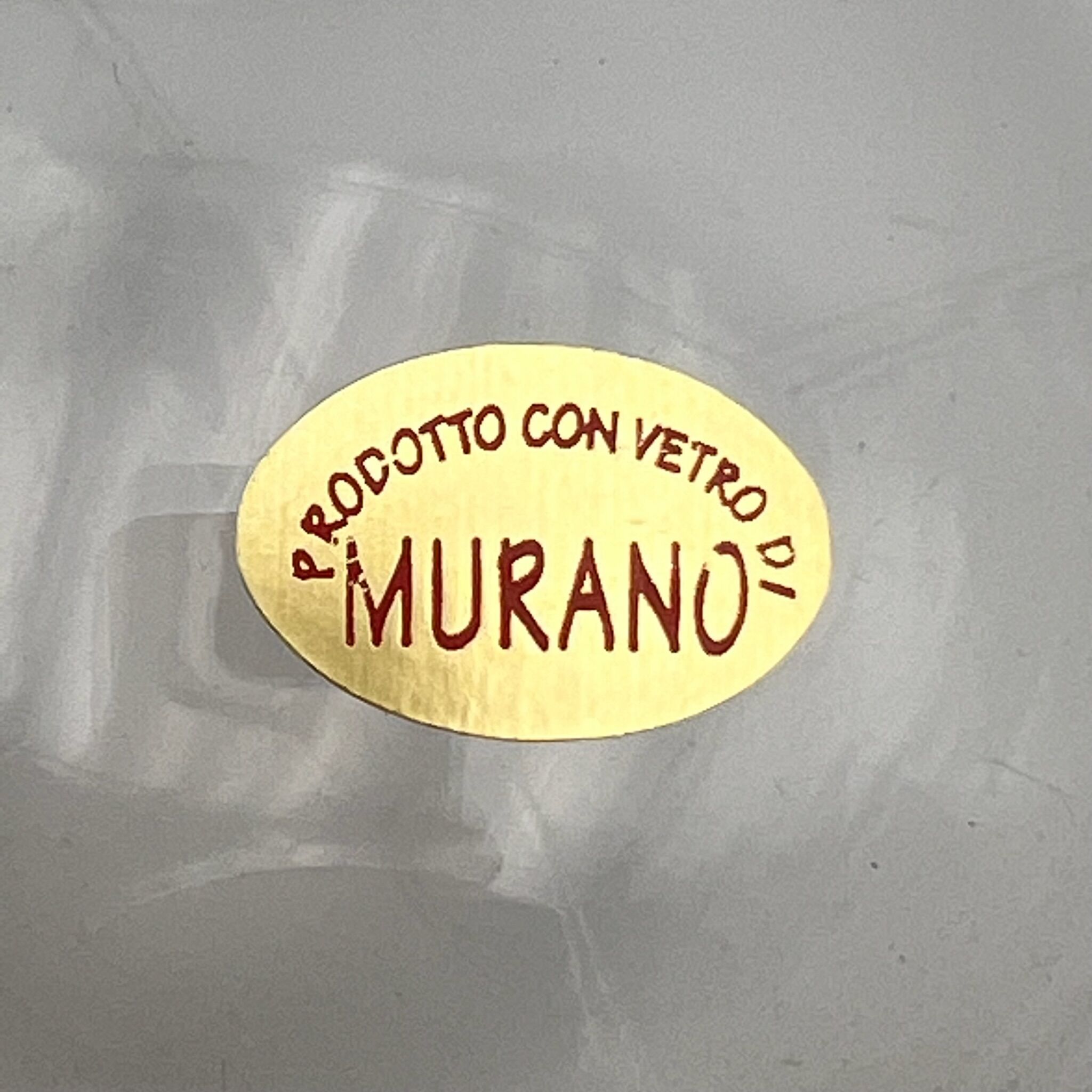 Murano glass 70s vase - mid century modern decor - vintage fume glass made in italy