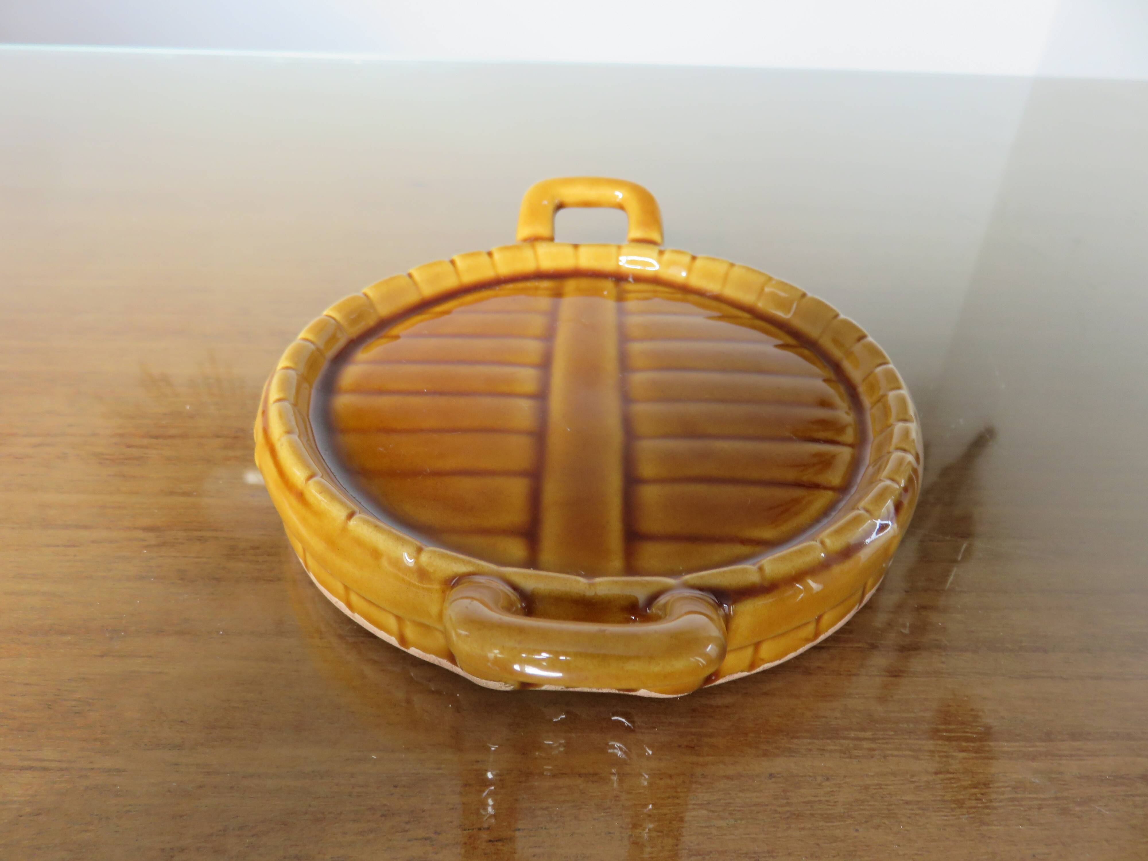 Albert Ferlay Vallauris ceramic bottle coaster 50s 60s
