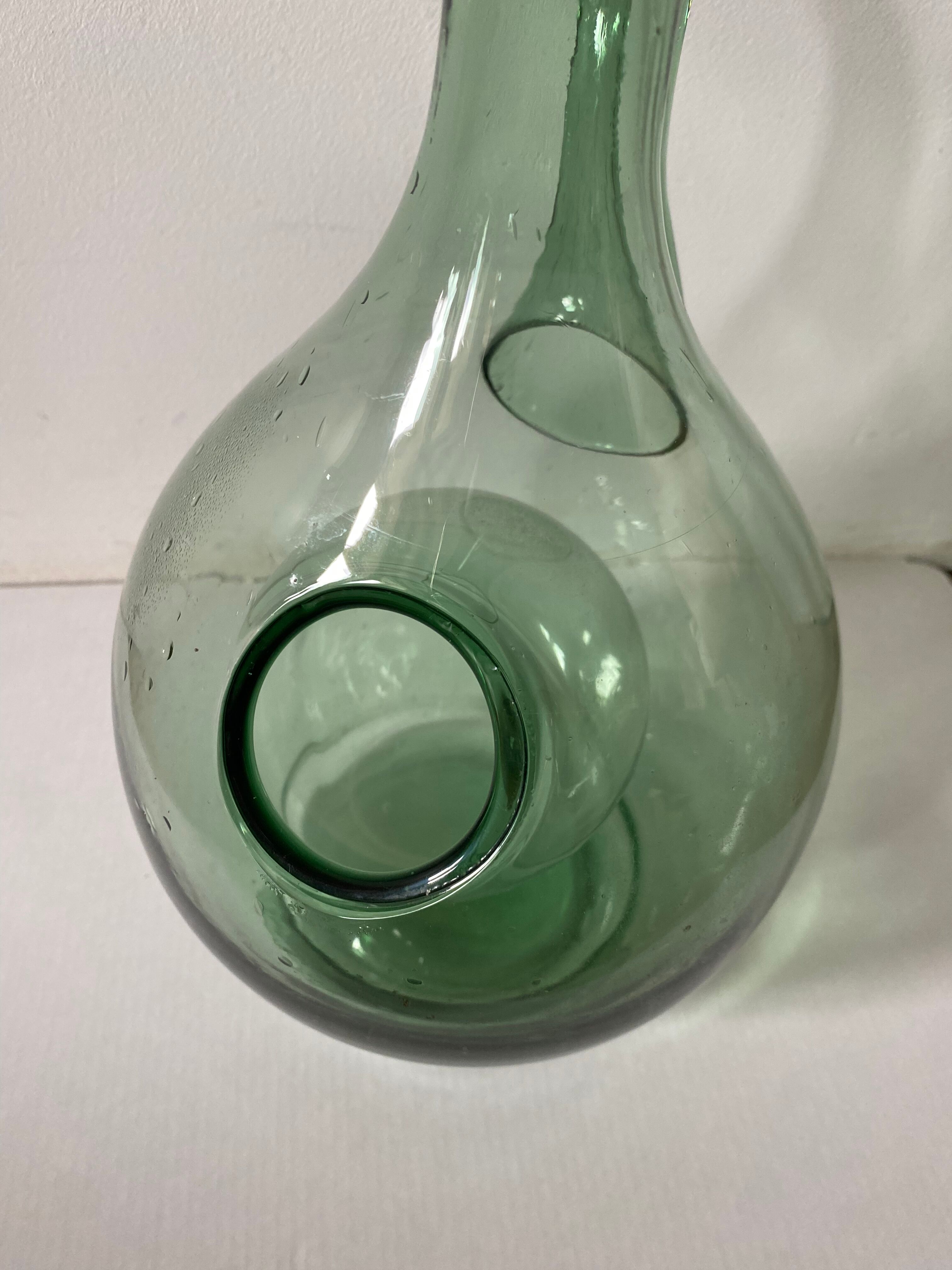 Carafe vintage verre soufflé