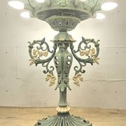 Unique Cast iron Victorian floor lamp art nouveau (converted gas light)