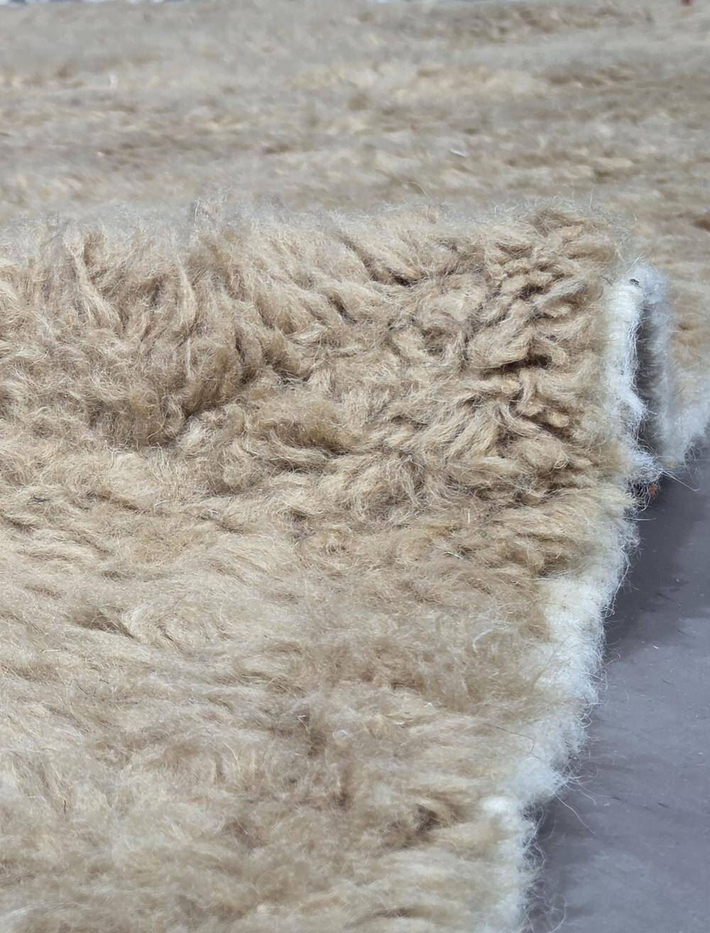 Contemporary Beige Rug - 297 x 253 cm