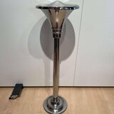 Art Deco Standing Ashtray in Polished and Chromed Metal, Switzerland, 1930