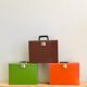 Orange metal storage box