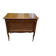 Vintage side table with drop leaf & wheels in Louis XV style