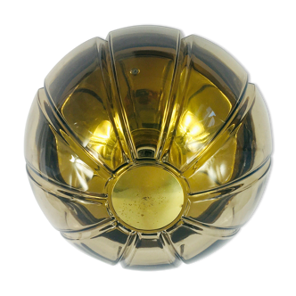 Labelled Mid-Century Glass Ceiling or Wall Light from Limburg, Germany, 1960s