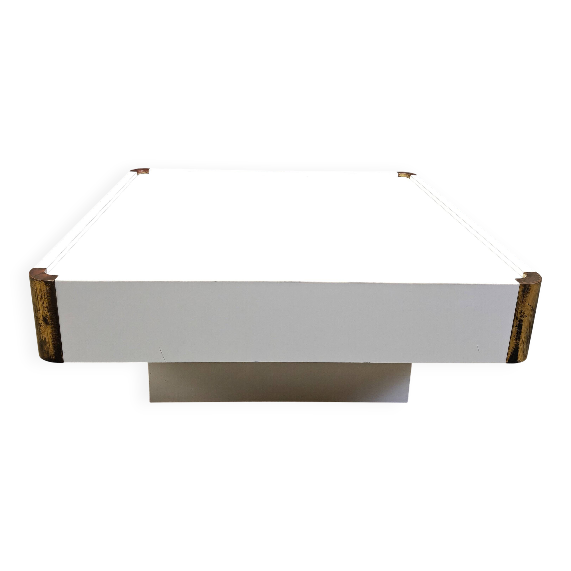 Vintage coffee table attributed to Willy Rizzo, 1970s