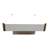 Table basse vintage attribuée à Willy Rizzo, années 1970