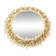 Spectacular backlit mirror in gilded brass and crystal glass by Palwa, Germany.