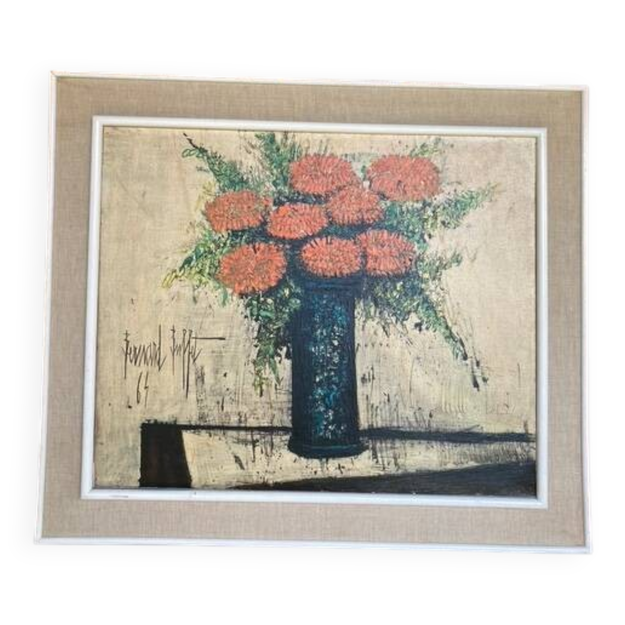 "Bernard Buffet" painting oil reproduction certified and numbered