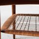 Midcentury Danish round coffee table in teak and cane by Johannes Andersen for Silkeborg 1960s