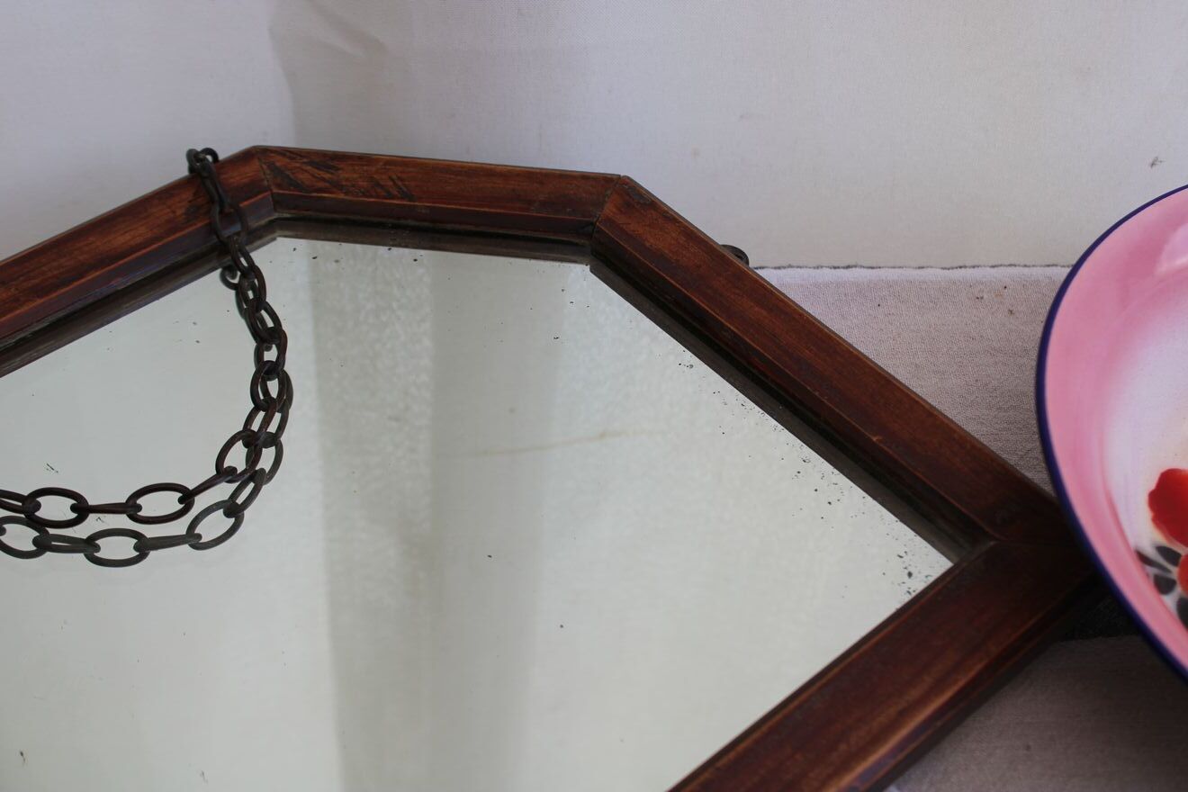 Wooden mirror