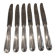 6 silver-plated dessert knives by Christofle Albi, 19.8cm
