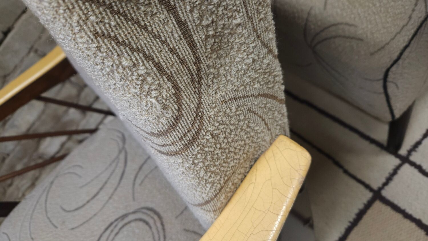 Paire de fauteuils année 50 vintage 