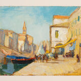 Venice, Oil on Plate, 65 x 57 cm
