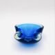 Vide-Poche Murano Sommerso Dégradé Bleu Polylobé 12cm 512g Design