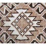 Vintage Turkish Oushak Handmade Wool Cotton White Runner Rug 84x346
