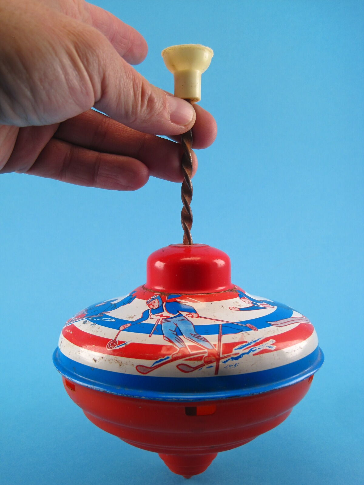 Vintage toy top M.H.