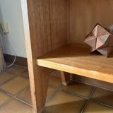 Shelf, solid wood bookcase, 1960s
