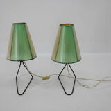 Ensemble de deux lampes de table du milieu du siècle, 1960