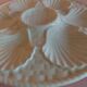 Oyster plate in white earthenware from Longchamp