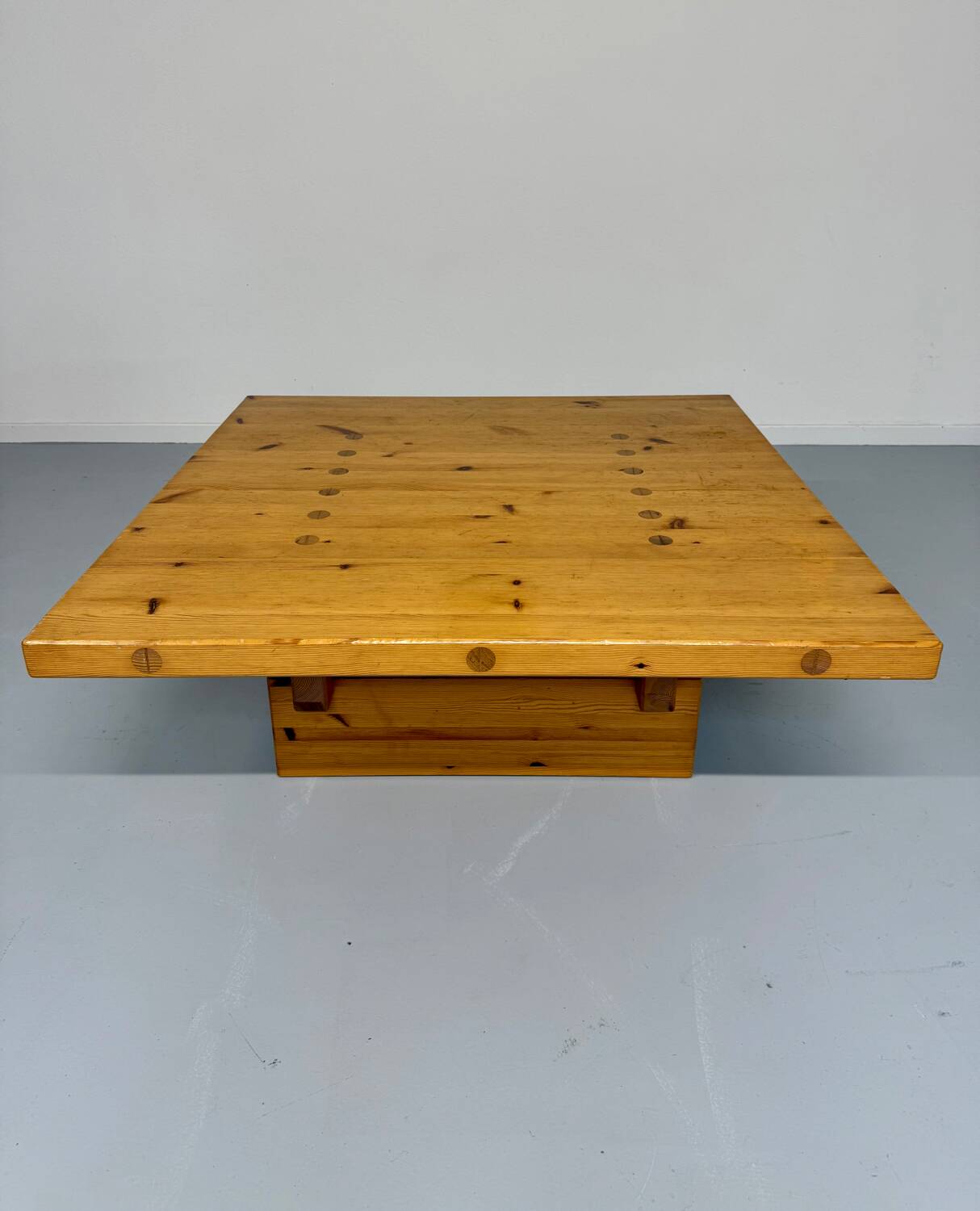 Pine coffee table "Kvadrat" design Wilhelmsson Andersson and Söner