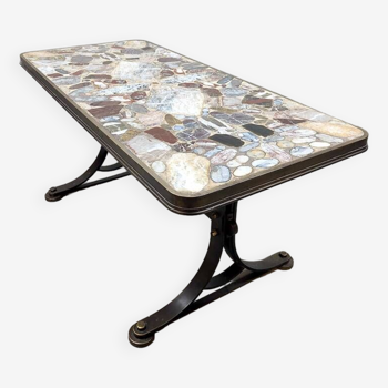 Vintage design coloured stones side table 'rocks'