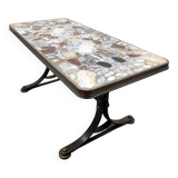 Vintage design coloured stones side table 'rocks'