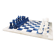 Vintage 1970s Italian Volterra Alabaster Chess Set - Cobalt Blue & White